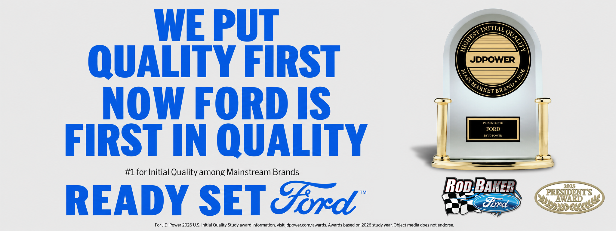 Ford First in Quality - 2026 J.D. Power